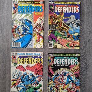 VINTAGE The Defenders Marvel Comics Lot of 4 #79 #105 #106 #108 Bronze Age Comic